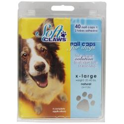 Soft Claws Dog Nail Caps Take Home Kit, X-Large, Natural