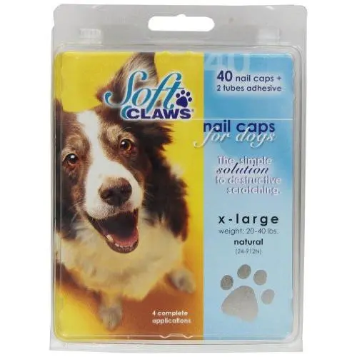Soft Claws Dog Nail Caps Take Home Kit, X-Large, Natural Soft Claws Dog Nail Caps Take Home Kit, X-Large, Natural