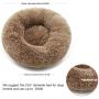 GLE2016 Dog Bed Cat Bed Donut, Calming Dog Bed for Cats or Small Dogs, Washable Pet Bed Faux Fur Cuddle Round Pet Sleeping Bed Cozy Kitty Teddy Kennel Multiple Sizes