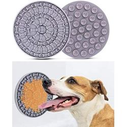 Comtim Lick Mat for Dogs, Slow Treater Dog Lick Mat Peanut Butter Lick Pad for Bathing Grooming and Training