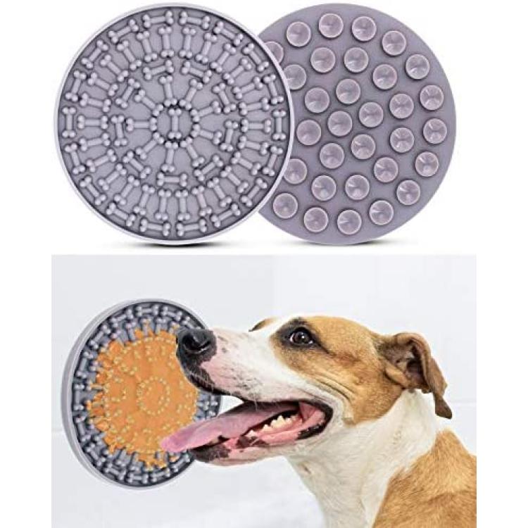 Kwispel Lick Mat for Dogs, Dog Lick Mat with Suction Cups for Anxiety,  Peanut Butter Dog Licking Mat Slow Feeder Dispensing Treater Lick Pad for  Dogs