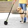 BLYNN 23'' Long Handle Pet Pooper Scooper for Dogs and Cats,High Strength Material and Durable Spring,Great for Lawns, Grass, Dirt, Gravel