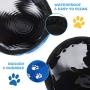 2 Pieces Collapsible Dog Bowls Portable Travel Pet Bowl with 2 Pieces Dog Waste Bag Holder Dispenser for Pets Dogs Cats