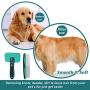 Self-Cleaning Slicker Brush + FREE 7'' Stainless Steel Comb, Pain-free Bristle Cat Dog Grooming Brush Removes Tangled Hair，Dirt，Dander and Reduces Shedding and Tangling for All Hair Types Pet