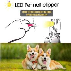 ARDA Dog Nail Clippers with LED Light Dog Nail Grinder for Small and Large Pet with Safety Guard Dog Nail Trimmers