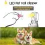 ARDA Dog Nail Clippers with LED Light Dog Nail Grinder for Small and Large Pet with Safety Guard Dog Nail Trimmers ARDA Dog Nail Clippers with LED Light Dog Nail Grinder for Small and Large Pet with Safety Guard Dog Nail Trimmers