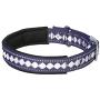 Blueberry Pet 9 Colors Soft & Safe 3M Reflective Jacquard Neoprene Padded Dog Collars