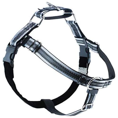 2 Hounds Design 1'' Small Reflective Black Harness Package