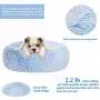 Poohoo Calming Faux Fur Donut Cuddler Dog Bed,Washable Round Cat Bed Pillow Cuddler Gradient Color(23''/30'') for Small Medium Dogs (M 23'', Blue) Poohoo Calming Faux Fur Donut Cuddler Dog Bed,Washable Round Cat Bed Pillow Cuddler Gradient Color(23''/30'') for Small Medium Dogs (M 23'', Blue)