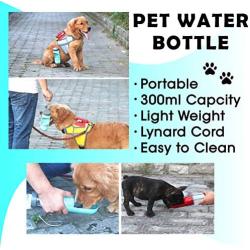 Portable Collapsible Pet,Dog,Cat,Animal Travel Drinking Water Bottle Bowl Dispenser. Bring on Walks, Hikes and any activities. Mans best friend Portable Water Bottle for on the go pet owners (PINK)