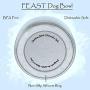 Feast Stainless Steel Dog Bowl, Heavy Duty, Dishwasher Safe, Anti-Rust, Non-Slip Silicone Ring, A Great Dog Food Bowl and Dog Water Bowl, Small, Medium, and Large Pets, 64 oz