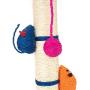 CHARMGIRL 16'' Cat Scratching Post,Durable Cat Dangling Toys Cat Scratcher Pole Sisal Rope Cat Tracking Interactive Toys Scratch Post Tree for Cats Kittens