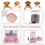 UniqueFit Pets Cats Dogs Automatic Waterer and Food Feeder 3.8 L with 1 Water Dispenser and 1 Pet Automatic Feeder