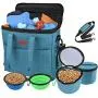 GUIFIER Large Dog Travel Bag | Airline Approved Dog Food Travel Bag with Multi-Function Pockets,2 Food Container Bag, 2 Collapsible Bowl | Perfect Weekend Pet Travel Set for Dog/Cat GUIFIER Large Dog Travel Bag | Airline Approved Dog Food Travel Bag with Multi-Function Pockets,2 Food Container Bag, 2 Collapsible Bowl | Perfect Weekend Pet Travel Set for Dog/Cat