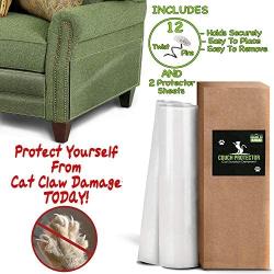 COUCH PROTECTOR - CAT Scratch Deterrent | Cat Repellent For Furniture | Couch Protector From Cats | Cat Couch Protector | Furniture Protector From Cats