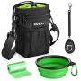 ORIA Dog Training Pouch, Dog Treat Bag, Pet Training Waist Bag with Adjustable Strap, Collapsible Dog Bowl, Storage for Treats, Toys and Training Accessories