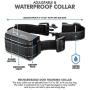 Rechargeable Dog Training Collar with Remote - Extra Far 3000 Foot Range - Long-Lasting Battery - Waterproof Receiver - 3 Function Modes