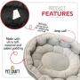Simple Sleeper Self Warming Cute Calming Cat Bed With Ultra Soft Luxury Plush Including Refillable Catnip Pouch - Perfect for Indoor Cats