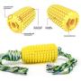 Nooyi Dog Rope Toys Corn Dog Toy Tough Durable Dog Toothbrush Chew Toys, Teeth Cleaning Corn Stick, Bite Resistant TPR Teeth Cleaning Dental Oral Care for Dogs Pets