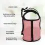 Pettom Bunny Rabbit Harness with Stretchy Leash Cute Adjustable Buckle Breathable Mesh Vest for Kitten Small Pets Walking