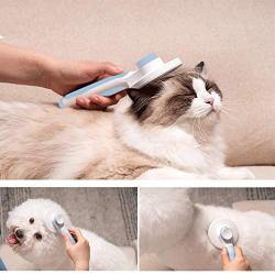 Merkisa Dog Brush & Cat Brush，Pet Brush Shedding and Grooming Deshedding Gentle Brushes for most short and long haired Pets, Removes Long and Loose Undercoat, Mats and Tangled Hair