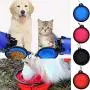 ChiChe Collapsible Dog Bowl Color Matched Carabiner Clip, Foldable Bowls for Pet Cats Dogs Food Water Feeding