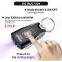 UV Flashlight, NEXTORCH Mini USB Rechargeable 365nm Blacklight Flashlight Keychain 2 in 1 UV Light & White Light Pocket Flashlight Pet Urine Detector Cat Dog Dry Stains Bed Bug Ultraviolet Flashlights