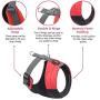 Gooby - Memory Foam Head-in Harness, Small Dog Fleece Lined Harness with Memory Foam Padding