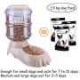 kathson Automatic Cats Dogs Feeding Food Dispenser Natural Gravity Feeding Supplies for Kitten Puppy Large Small and Medium-Sized Pet Feeding,1 Gallon
