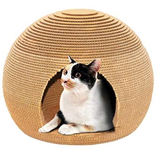 Cosmo’s Own Sphere Cat Scratcher | Cozy Corrugated Cardboard | Round Shape