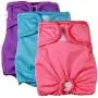 JoyDaog Dog Diapers for Female Small Dogs with Detachable Diaper Pad,(3 Pack) Reusable Premium Puppy Belly XS