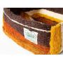 Botanical Pets Premium Cat Scratcher Beds Mustard (Large) Eco-Friendly Made with Natural Vegetable Fiber That Cats, Kittens and Dogs Love.