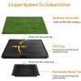 TeqHome Dog Grass Pad with Tray, Fake Grass for Dogs Potty, 25”x 20” Artificial Grass for Dog Pee Indoor/Outdoor, Puppy Potty Training Grass for Medium and Small Dogs Pets TeqHome Dog Grass Pad with Tray, Fake Grass for Dogs Potty, 25”x 20” Artificial Grass for Dog Pee Indoor/Outdoor, Puppy Potty Training Grass for Medium and Small Dogs Pets