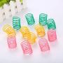 iSmarten Pet Wide Plastic Colorful Springs Cat Toys for Cat Kitten Pets (Random Color) (10pcs)