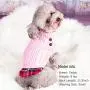 kyeese Small Dog Sweaters with Leash Hole Gingham Patchwork Doggie Sweater Knitwear Pullover Warm Pet Sweater for Fall Winter kyeese Small Dog Sweaters with Leash Hole Gingham Patchwork Doggie Sweater Knitwear Pullover Warm Pet Sweater for Fall Winter