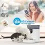 Automatic Dog Feeder with Camera, XYZCREAT 7L Auto Cat Feeder Food Dispenser for Small & Medium Pets, Smart Pet Feeder supports Voice and Video Recording, Programmable Timer for up to 10 Meals Per Day
