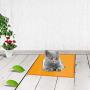 Dog Cat Food Feeding Mat - Silicone Waterproof Pet Bowl Mat Placemat Non Slip Food Mat with Raised Edge