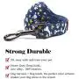 QQPETS Dog Harness Leash Set,Adjustable Vest Durable Heavy Duty Puppy Small Medium Large Dogs Perfect for Walking Running Training Bone Pattern