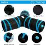 Gelma Cat Tunnel, Cat Tunnels for Indoor Cats, Tube Cat Toys 3 Way Collapsible, Kitty Tunnel Bored Cat Pet Toys Peek Hole Toy Ball Cat, Puppy