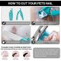 Pet Nail Clippers,Dog Nail Clippers with LED Light and USB Charging，Cat Pet Nail Clippers with Sharp Blades and Hidden Nail File/Nail Collector to Avoid Over Cutting,Suitable for Dogs and Cats