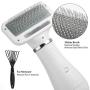 iPettie Pet Hair Dryer, Quiet, 2 Heat Settings & Portable Dog Dryer with Slicker Brush, Professional Home Grooming Furry Drying Blower for Small Large Cat Dog, Optional in Two Different Brushes