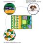 LANGGE Pet Dog Sniffing Mat Find Food Pet Interactive Play Toys Dog Mat for Relieve Stress Puzzle Pet Feeding Pad Training Blanket
