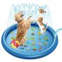 AIPET Sprinkler for Dogs/Kids, Splash Pad, 68'' Dog Bath Pool, Perfect Summer Outdoor Pool Thickened Durable Bathing Tub for Kids/Dogs/Cats