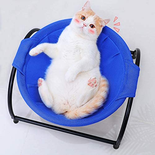 MW Cat Bed Hammock Modern Look with Stand for Small Large Cats Washable 17’’