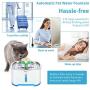 Cat Water Fountain Stainless Steel Drinking Bowl with Activated Carbon Filters and Waterproof Silicone Pet Mat, Auto Circulating Dispenser and Noiseless Pump, LED Refill Window