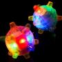 2 Pieces Dog Flashing Jumping Ball Jumping Activation Balls Colorful Pet Creative Flashing Dancing Ball with LED Light and Music Flashing Dog Toy for Indoor and Outdoor Garden, Pink and Blue