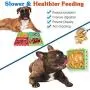 HappyPets World 4Pcs Dog Slow Feeder Bowl, Dog Slow Feeder Lick Tray Combination Set Non Slip Puzzle Bowl Durable Preventing Choking Healthy Design Bowl for Small Medium Dogs Cats HappyPets World 4Pcs Dog Slow Feeder Bowl, Dog Slow Feeder Lick Tray Combination Set Non Slip Puzzle Bowl Durable Preventing Choking Healthy Design Bowl for Small Medium Dogs Cats