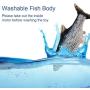 Weidasi Electric Moving Fish Toys with Flashing Lights and Music, Realistic Simulation Fish Toy for Cats, Fun Toy for Cat Exercise, Beating Fish Toys, Swing Fish Interactive Cat Toys