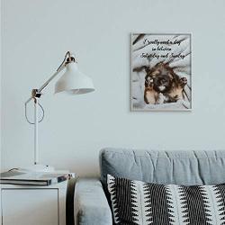 Stupell Industries Three Day Weekend Phrase Funny Puppy Pet Humor, Designed by Ziwei Li Wall Art, 16 x 20, Grey Framed