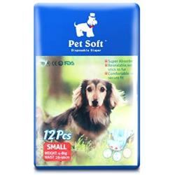 SENYEPETS Disposable Female Dog Diapers, Physiological Pants, Absorb a Large Amount of Urine and Prevent pet estrus (Small, Blue)